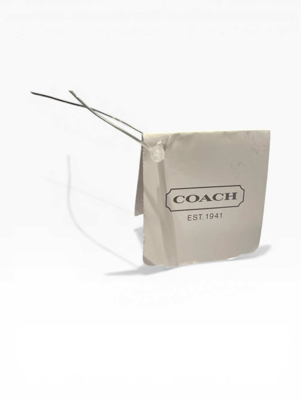 Coach Snakeskin Embossed Leather Shoulder Bag Chain Strap Y2K Mini Flap Grey - Picture 10 of 16